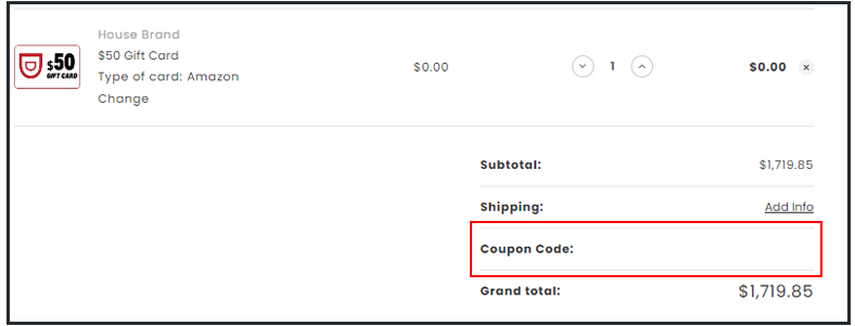 DDC: coupon code area
